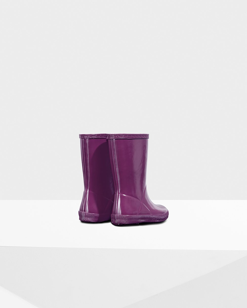 Kids Hunter Original First Classic Gloss | Rain Boots Purple | NZ-85791-YMXI